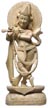 Krishna Wood Statue 18"